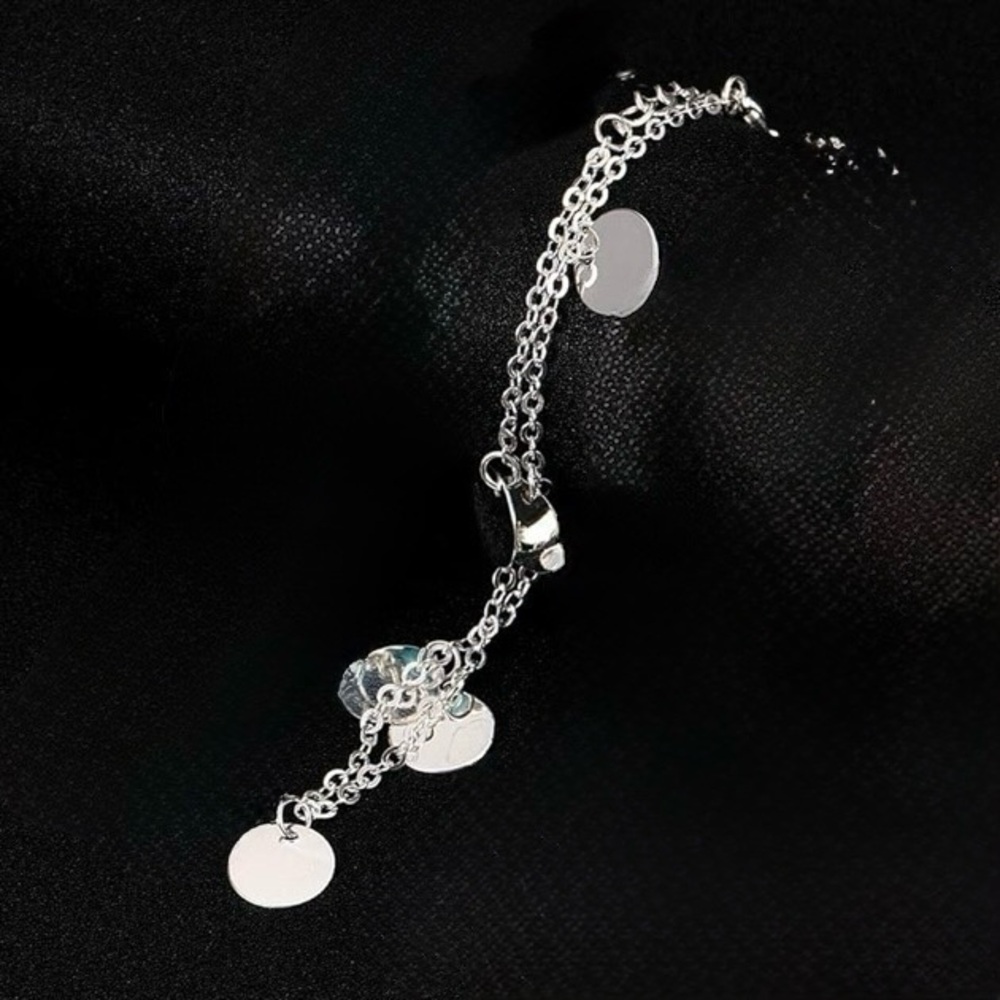 Silver Chain Anklet/Bracelet Charm Gift Beach
Adjustable Boho Dainty